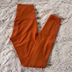 Lululemon Align High-Rise Pant 28” Canyon Orange Size 4